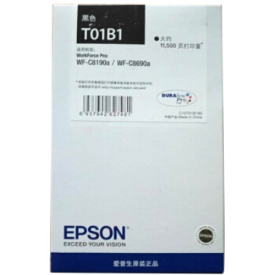 爱普生（EPSON）T01B1黑色原装墨盒 (适用WF-C8690a/WF-C8190a机型)约11500页