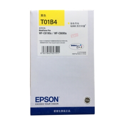 爱普生（EPSON）T01B3黄色原装墨盒 (适用WF-C8690a/WF-C8190a机型)约8000页